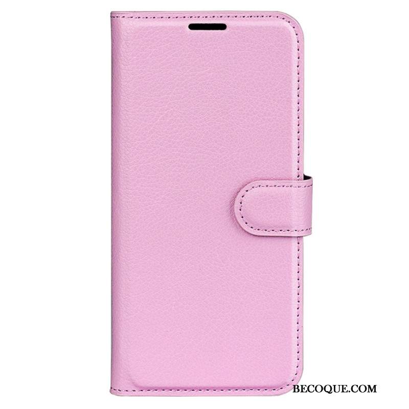 Etui Folio Do Sony Xperia 1 Vi Klasyczna Sztuczna Skóra Litchi