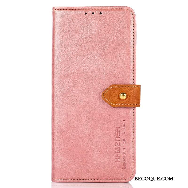 Etui Folio Do Sony Xperia 10 Vi Metalowa Klamra Khazneh