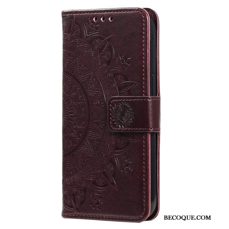 Etui Folio Do Xiaomi 14 Pro Mandala Słońce Z Paskiem