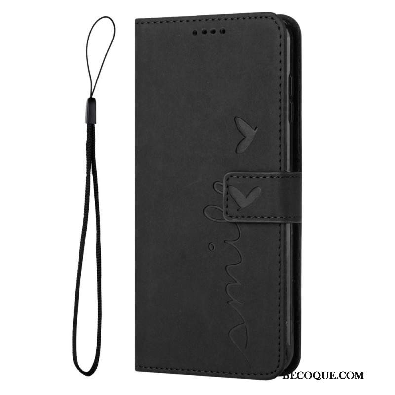 Etui Folio Do Xiaomi 14 Pro Uśmiech Z Paskiem