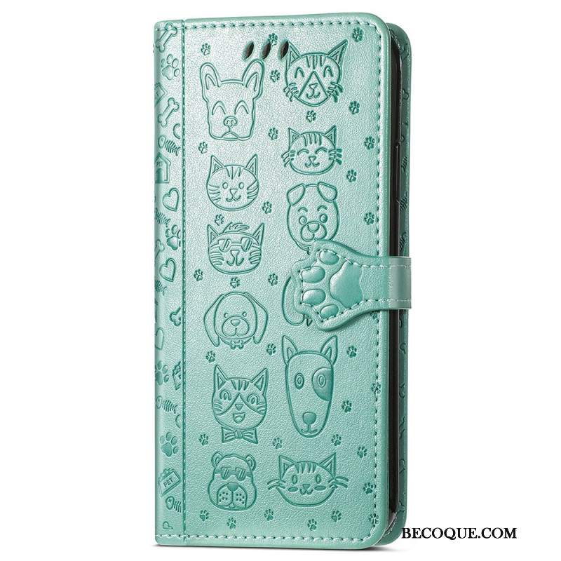 Etui Folio Do Xiaomi 14t Pro Zwierzęta Z Safari