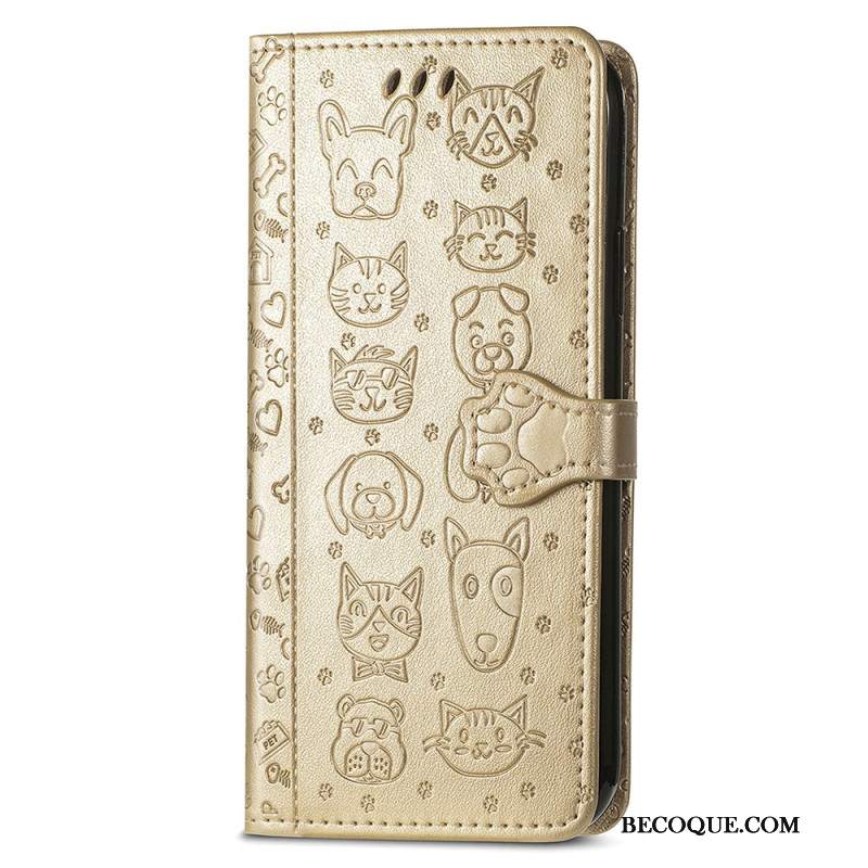 Etui Folio Do Xiaomi 14t Pro Zwierzęta Z Safari