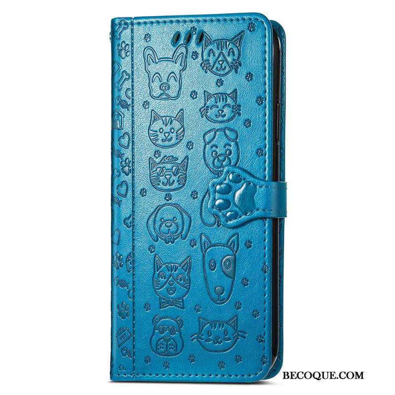 Etui Folio Do Xiaomi 14t Pro Zwierzęta Z Safari