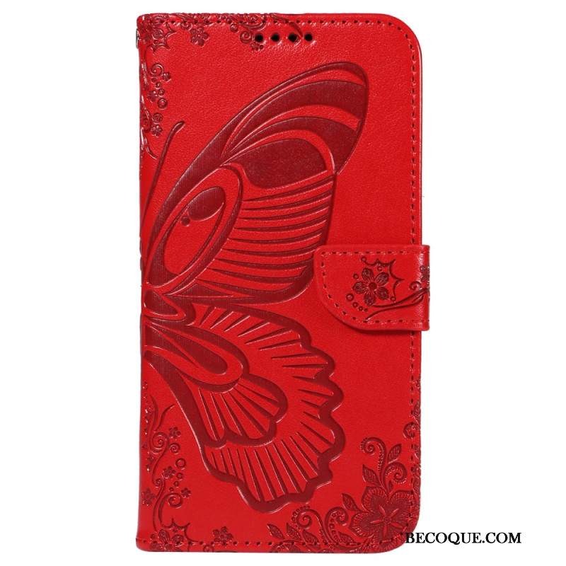 Etui Folio Do iPhone 16 Nadruk Motyla