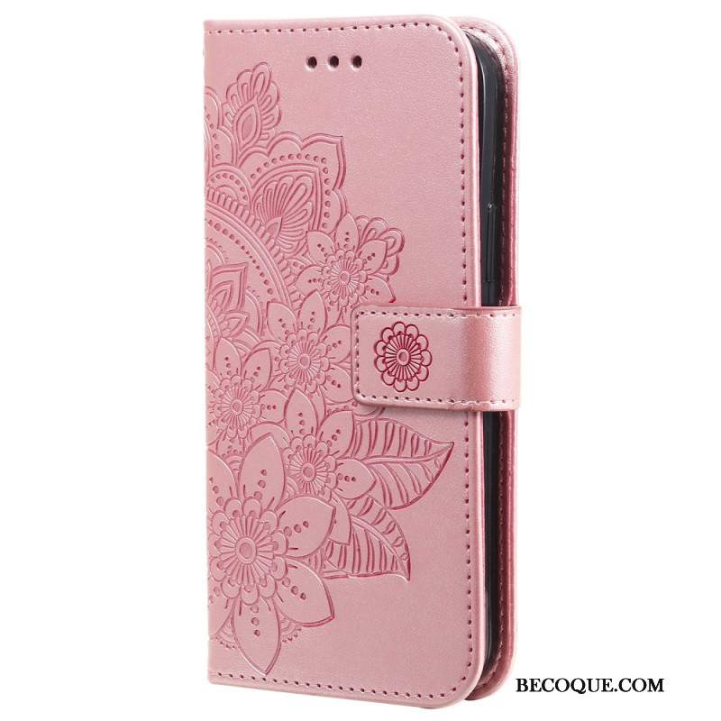 Etui Folio Do iPhone 16 Pro Nadruk Mandali Z Paskiem