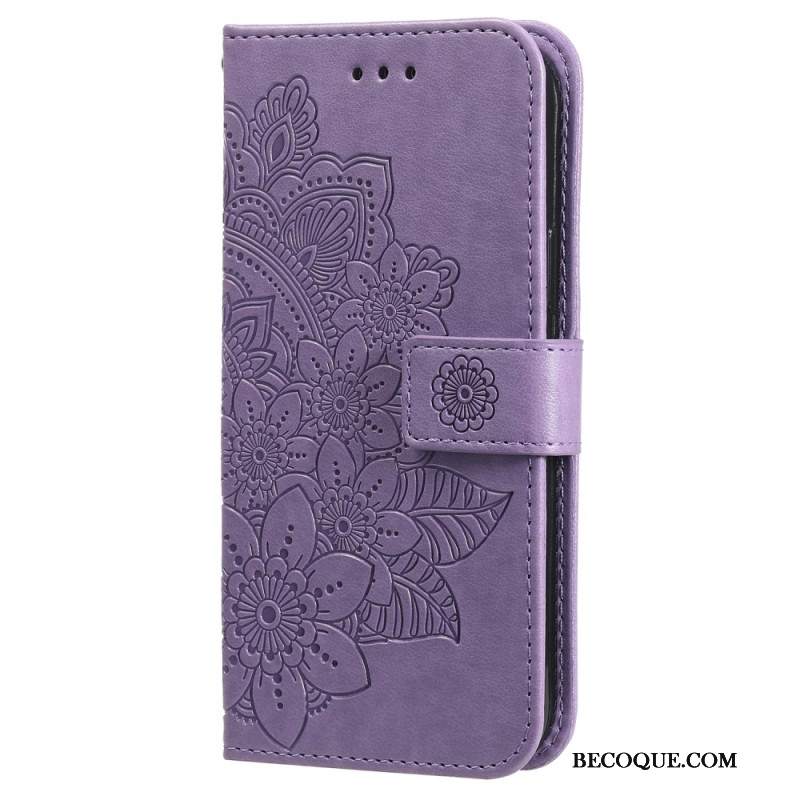 Etui Folio Do iPhone 16 Pro Nadruk Mandali Z Paskiem