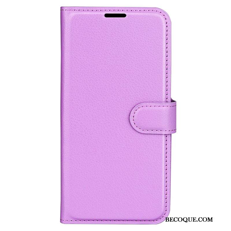 Etui Folio Huawei Nova 11 Pro Klasyczna Sztuczna Skóra Litchi