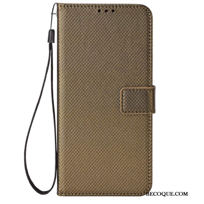 Etui Folio Huawei Nova 11 Pro Teksturowany Pasek Etui Ochronne