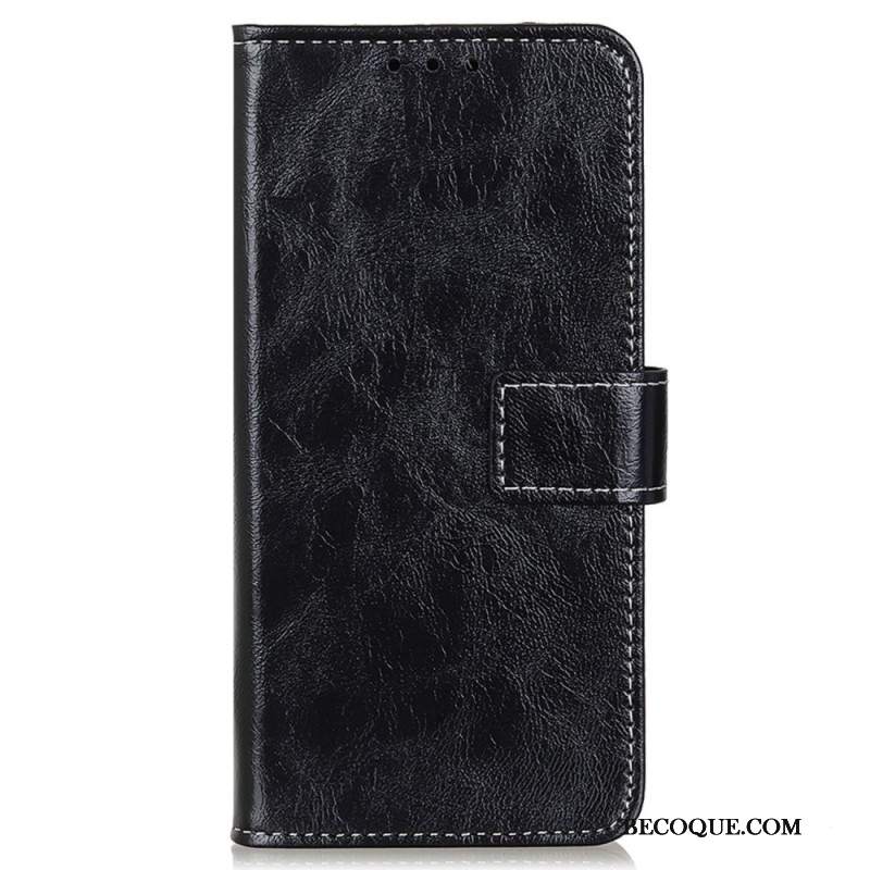 Etui Folio Huawei Nova 12s Błyszcząca Imitacja Skóry Etui Ochronne