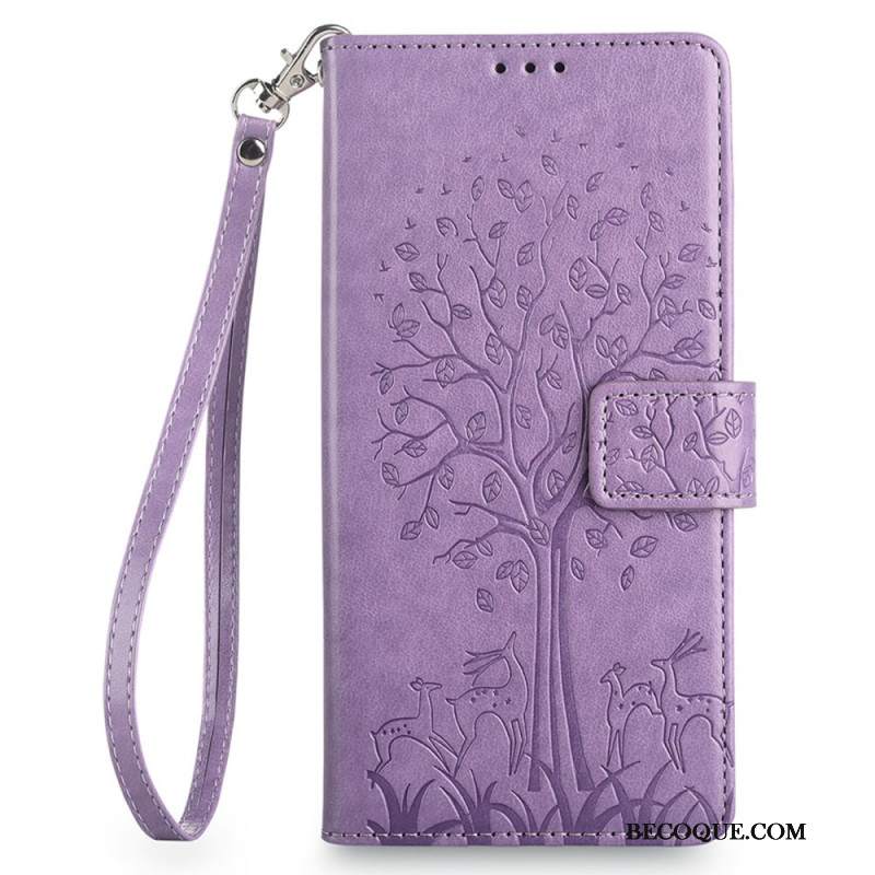 Etui Folio Huawei Pura 70 Jeleń Z Paskiem