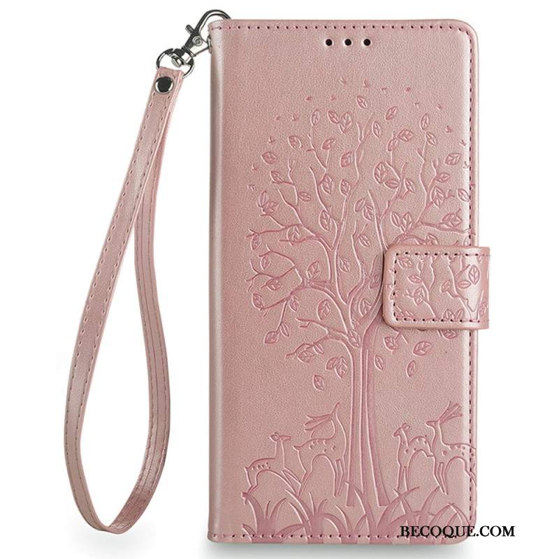 Etui Folio Huawei Pura 70 Jeleń Z Paskiem