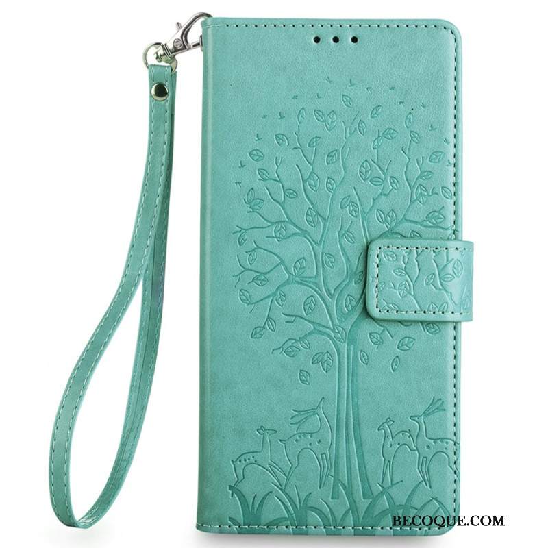 Etui Folio Huawei Pura 70 Jeleń Z Paskiem