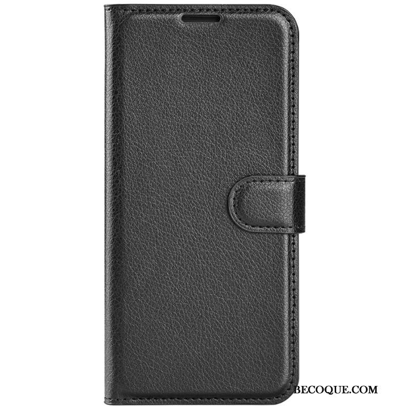 Etui Folio Huawei Pura 70 Klasyczna Sztuczna Skóra Litchi