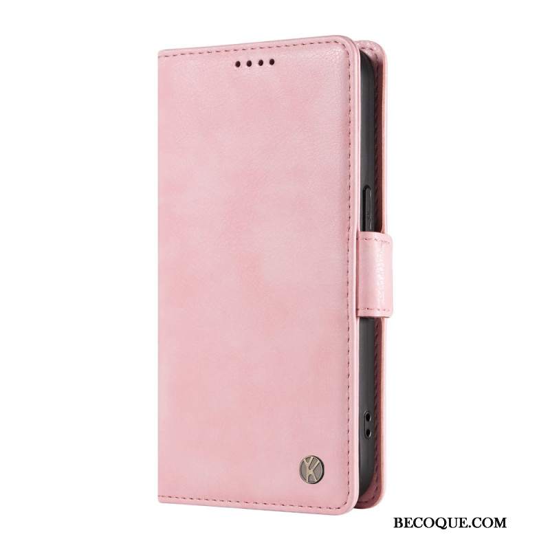 Etui Folio Motorola Edge 50 Efekt Skóry Ykatu