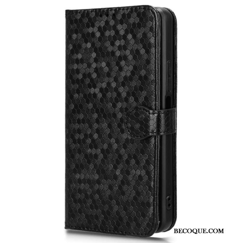 Etui Folio Motorola Edge 50 Ultra Błyszczące Kropki Z Paskiem