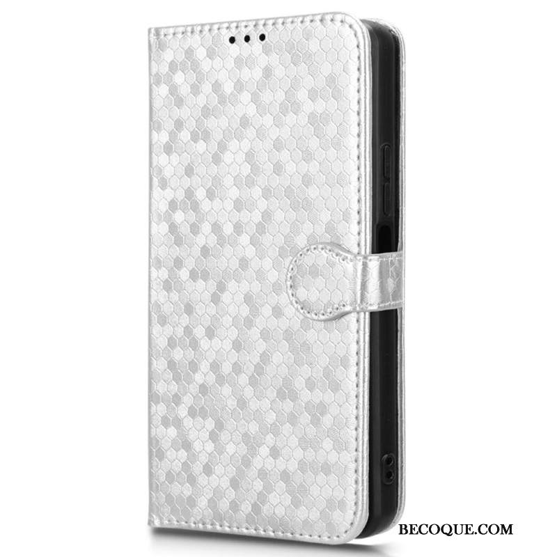 Etui Folio Motorola Edge 50 Ultra Błyszczące Kropki Z Paskiem
