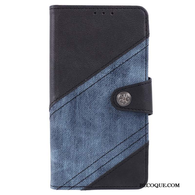 Etui Folio Motorola Edge 50 Ultra Dwukolorowy Retro Etui Ochronne