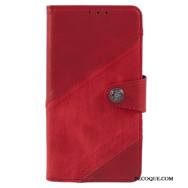 Etui Folio Motorola Edge 50 Ultra Dwukolorowy Retro Etui Ochronne
