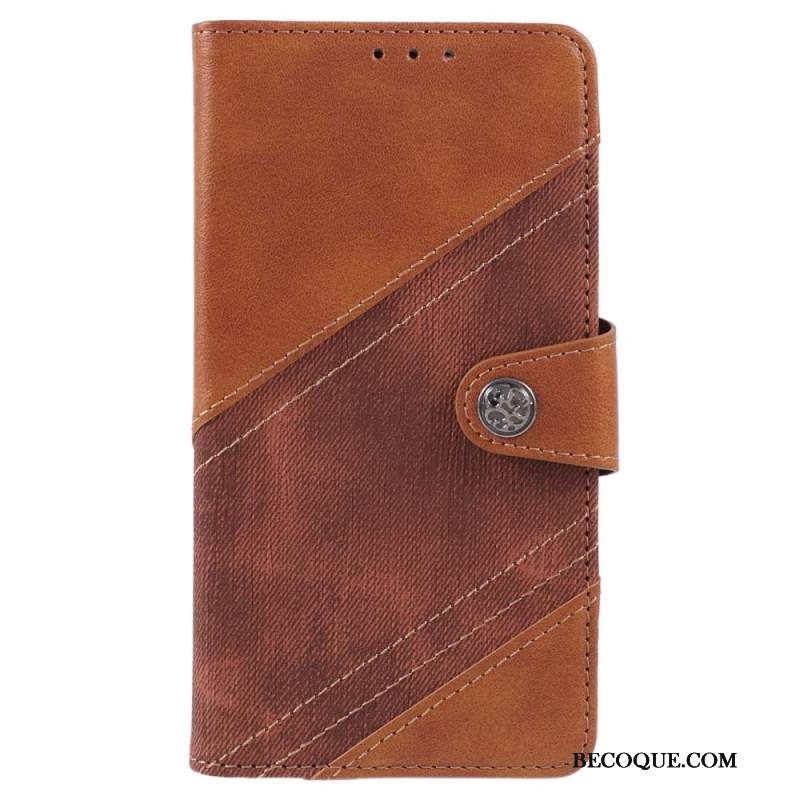 Etui Folio Motorola Edge 50 Ultra Dwukolorowy Retro Etui Ochronne