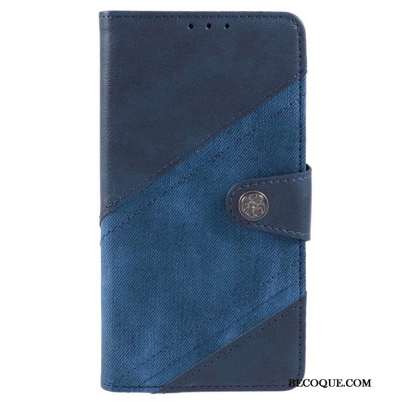 Etui Folio Motorola Edge 50 Ultra Dwukolorowy Retro Etui Ochronne