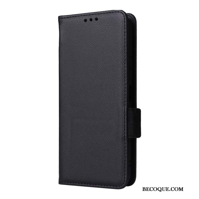 Etui Folio Motorola Edge 50 Ultra Sztuczna Skóra Litchi Z Paskiem