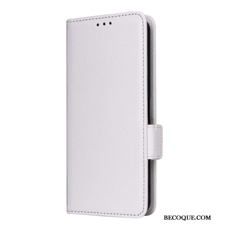 Etui Folio Motorola Edge 50 Ultra Sztuczna Skóra Litchi Z Paskiem