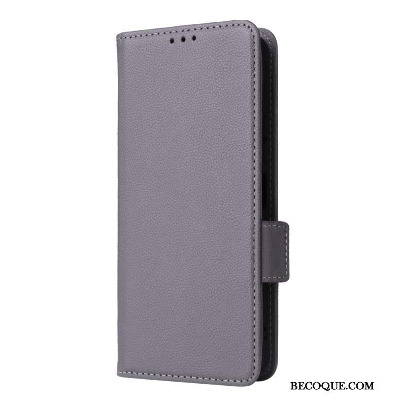 Etui Folio Motorola Edge 50 Ultra Sztuczna Skóra Litchi Z Paskiem