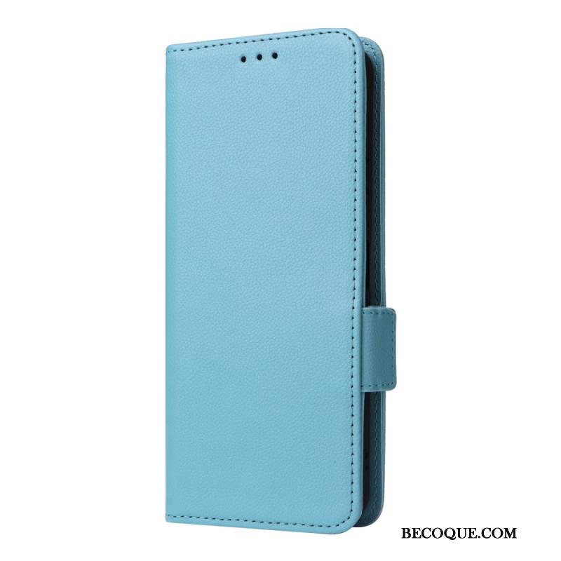 Etui Folio Motorola Edge 50 Ultra Sztuczna Skóra Litchi Z Paskiem
