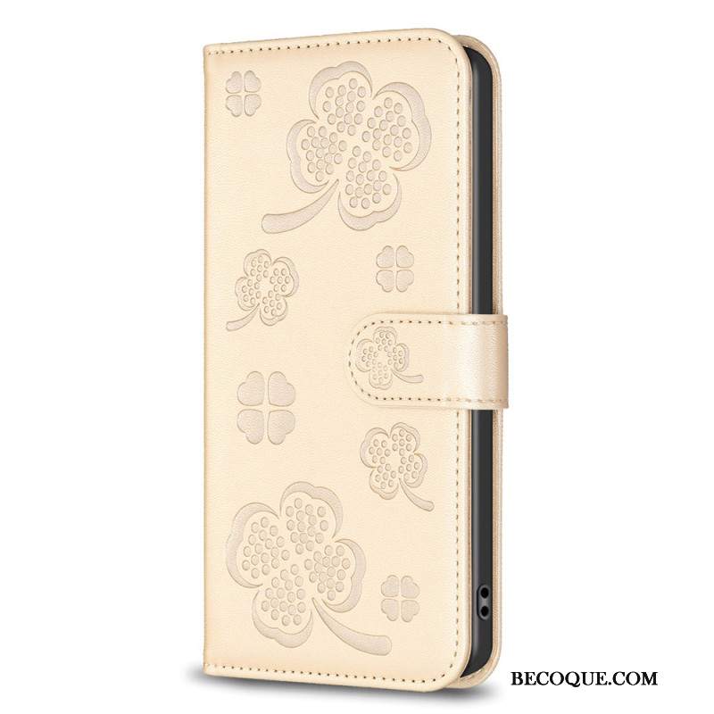 Etui Folio Oppo A98 5g Koniczyny Etui Ochronne