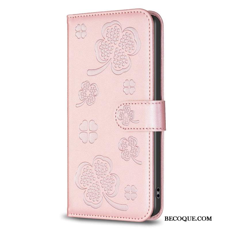 Etui Folio Oppo A98 5g Koniczyny Etui Ochronne