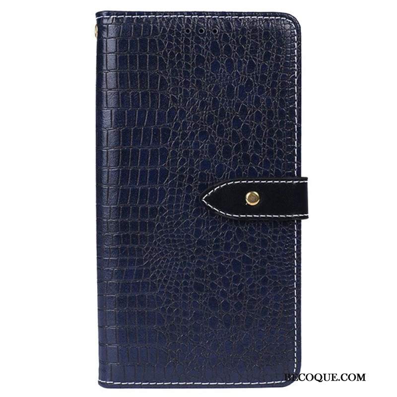 Etui Folio Oppo A98 5g Krokodyl Idewei Etui Ochronne