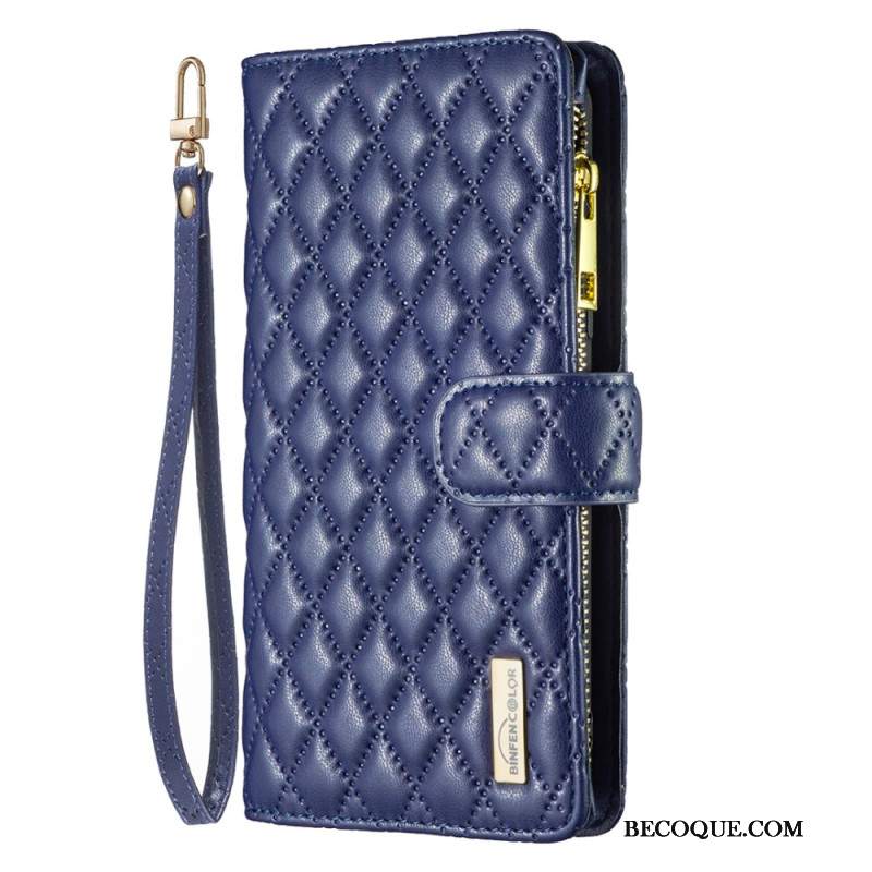 Etui Folio Oppo A98 5g Pikowany Portfel Binfen Color Etui Ochronne