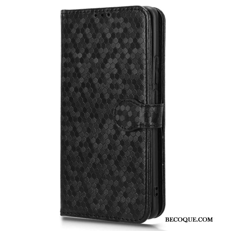 Etui Folio Oppo Reno 11 5g Błyszczące Kropki Z Paskiem