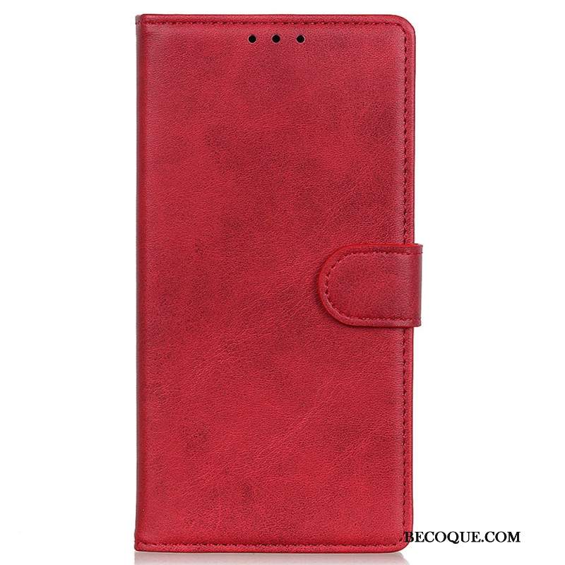 Etui Folio Oppo Reno 11 5g Matowa Sztuczna Skóra