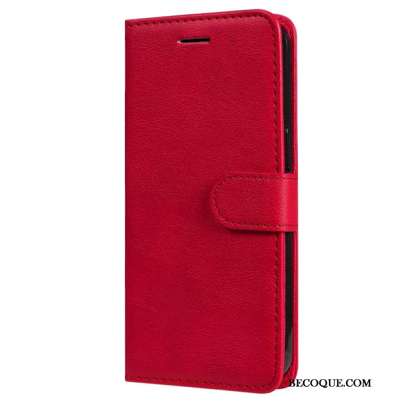 Etui Folio Oppo Reno 11f 5g Zwykła Sztuczna Skóra Z Paskiem Etui Ochronne
