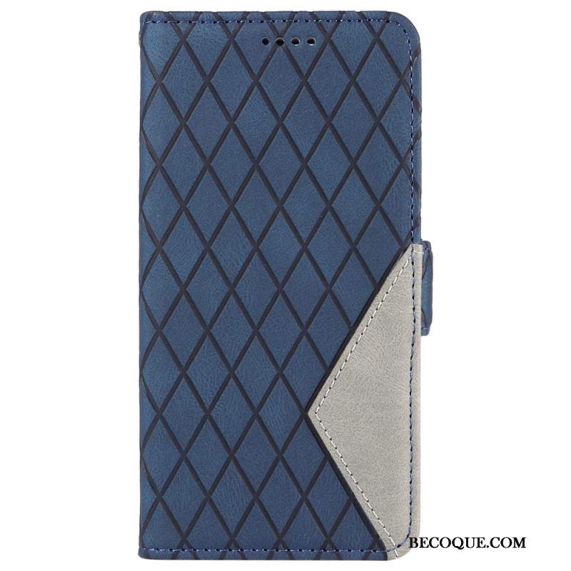 Etui Folio Oppo Reno 12 5g Diamentowe Nadruki Z Paskiem Etui Ochronne