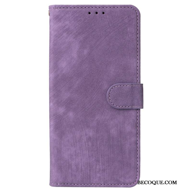 Etui Folio Oppo Reno 12 5g Efekt Zamszu Z Paskiem Etui Ochronne
