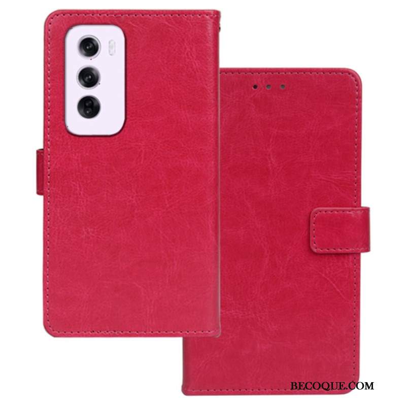 Etui Folio Oppo Reno 12 Pro 5g Sztuczna Skóra Idewei Etui Ochronne