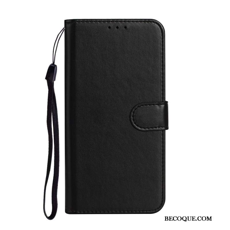 Etui Folio Samsung Galaxy A15 5g Gładka Tekstura Z Paskiem