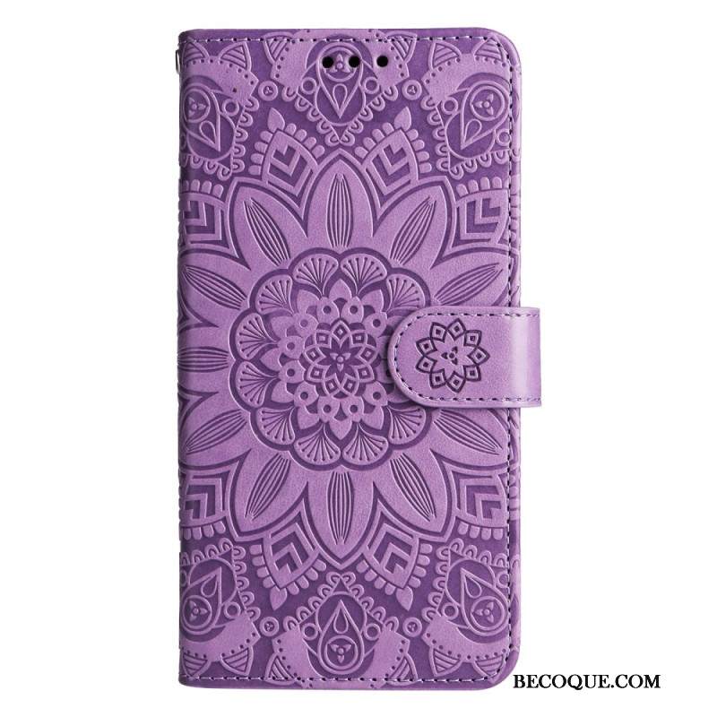 Etui Folio Samsung Galaxy A15 5g Nadruk Mandali Ze Smyczą Etui Ochronne