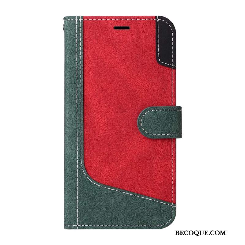 Etui Folio Samsung Galaxy A15 5g Trójkolorowy Z Paskiem