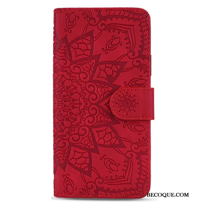 Etui Folio Samsung Galaxy A15 Drukowana Mandala Z Paskiem