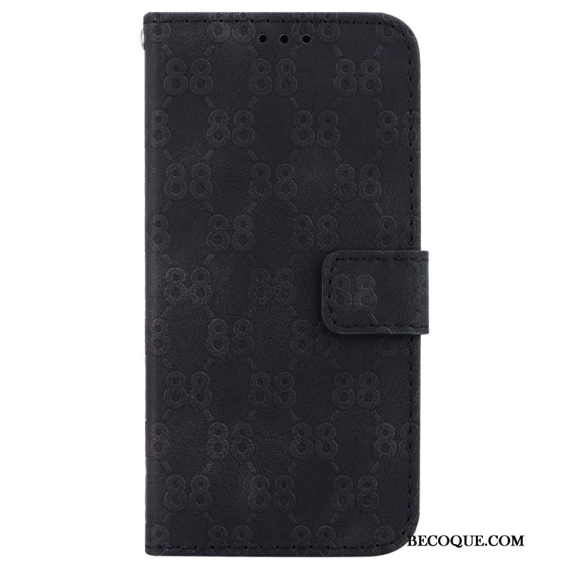 Etui Folio Samsung Galaxy A15 Wzór 88 Z Paskiem