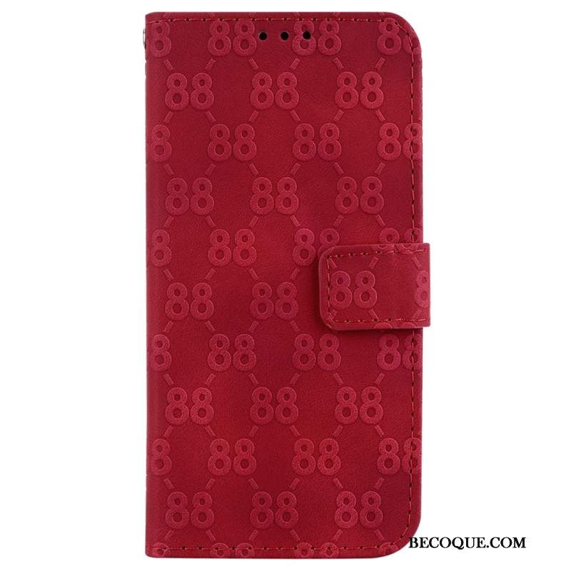 Etui Folio Samsung Galaxy A15 Wzór 88 Z Paskiem