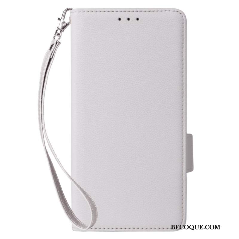 Etui Folio Samsung Galaxy A16 5g Tekstura Liczi Z Paskiem