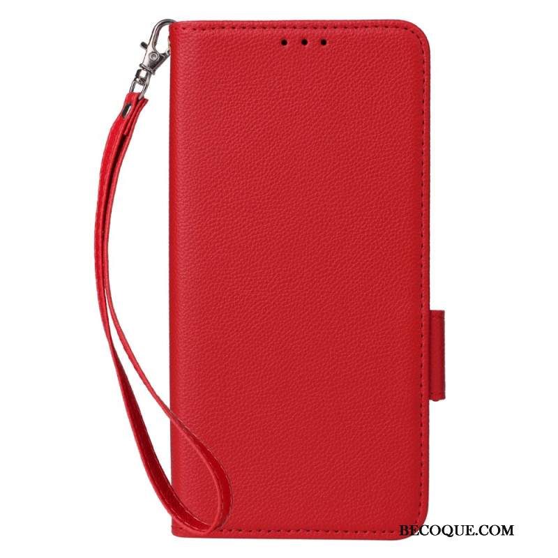 Etui Folio Samsung Galaxy A16 5g Tekstura Liczi Z Paskiem