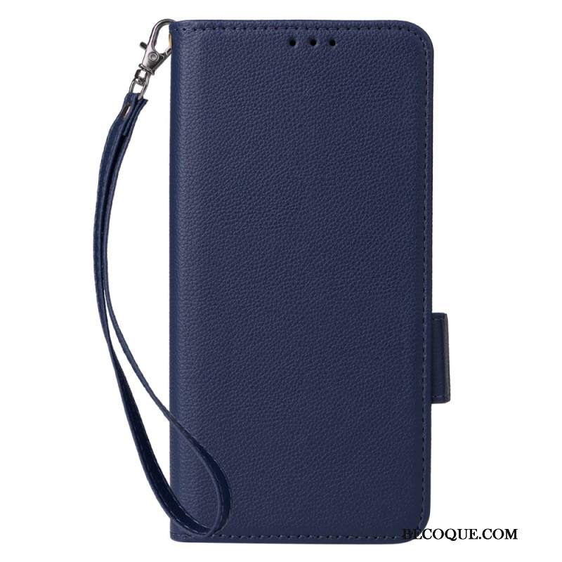Etui Folio Samsung Galaxy A16 5g Tekstura Liczi Z Paskiem