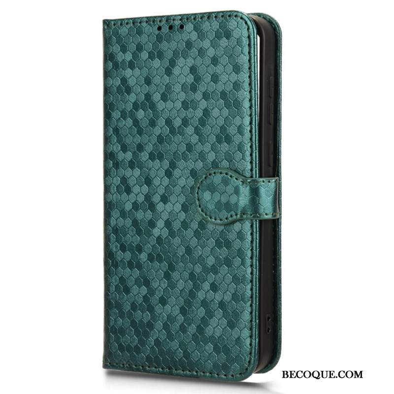 Etui Folio Samsung Galaxy A55 5g Błyszczący Pasek W Kropki Etui Ochronne