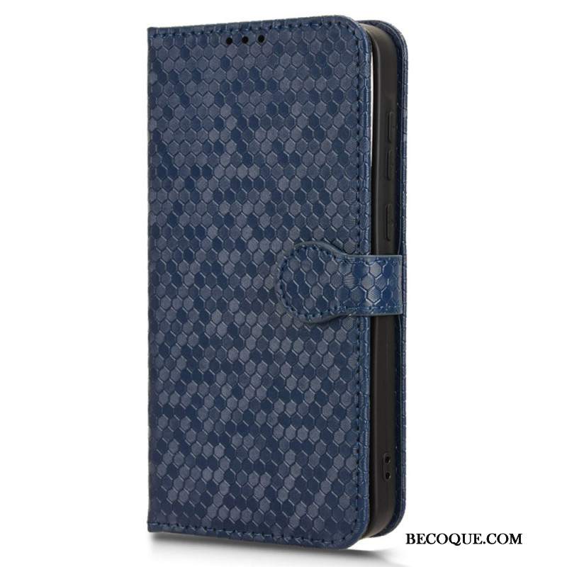 Etui Folio Samsung Galaxy A55 5g Błyszczący Pasek W Kropki Etui Ochronne
