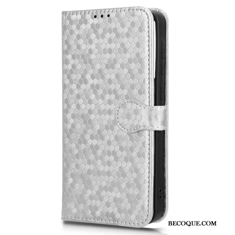 Etui Folio Samsung Galaxy A55 5g Błyszczący Pasek W Kropki Etui Ochronne